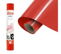 SISER EcoStretch rojo vivo 30 cm x 0,5 m, vinilo termotransferible termoadhesivo para la personalización de ropa y ropa deportiva, material para hobby creativo