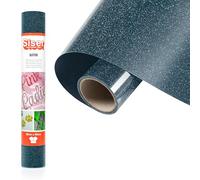 SISER® Glitter Lagoon, 30 cm x 0,5 m, vinilo termotransferible termoadhesivo con purpurina para la personalización de tejidos, ropa y accesorios, aficiones creativas, fácil de cortar