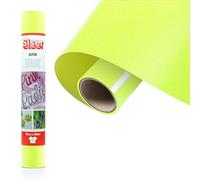 Siser Glitter Neon Yellow, 30 cm x 0,5 m, vinilo termoadhesivo con purpurina para la personalización de telas, ropa y accesorios, manualidades, fácil de cortar
