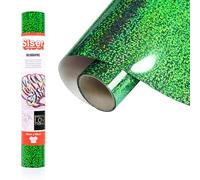 Siser Holographic Green Verde, 30 cm x 0,5 m, vinilo termotransferible termoadhesivo holográfico para la personalización de tejidos, ropa y accesorios, aficiones creativas, fácil de cortar