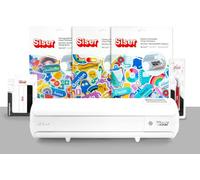Siser Juliet - Paquete Print&Cut - Plotter de corte profesional de alta precisión con pegatinas imprimibles, espátula y pinzas - Ideal para pegatinas, etiquetas y manualidades