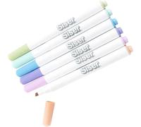 Siser Rotuladores Sublimáticos - Pastel Pack. Juego de 6 rotuladores con punta redonda, fina y biselada. Versátiles y compatibles con los plóters Siser Juliet y Romeo a través del soporte para