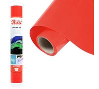 Siser® Stripflock Pro Fluo Red, 30 cm x 0,5 m, vinilo termotransferible flocado para tejidos, ropa y accesorios, fácil de cortar y apto también para niños