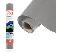 Siser® Stripflock Pro Grey, 30 cm x 0,5 m, vinilo termotransferible termoadhesivo flocado para la personalización de tejidos, ropa y accesorios, aficiones creativas, fácil de cortar