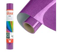 SISER® Twinkle Purple Violeta, 30 cm x 0,5 m, vinilo termotransferible termoadhesivo con purpurina reflectante para la personalización de tejidos, ropa y accesorios, manualidades creativas, fácil de