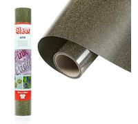 SISER Vinilo termotransferible, Glitter Black Gold, 50 x 30 cm