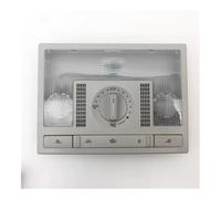 SISIFEIER Luz Lectura Interior Coche Compatible Con VW POLO 2011-2018 Santana 2012-2021 Lavida Luz Techo Interior Perilla Lámpara Lectura Delantera Trasera Beige Gris Negro(Front Gray with Knob)