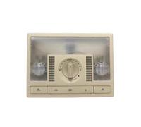 SISIFEIER Luz Lectura Interior Coche Compatible Con VW POLO 2011-2018 Santana 2012-2021 Lavida Luz Techo Interior Perilla Lámpara Lectura Delantera Trasera Beige Gris Negro(Front Beige withKnob)