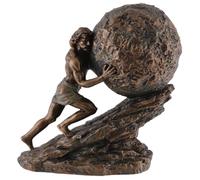Sísifo 708-78083 - Miniatura de piedra artificial, pintada a mano, color bronce