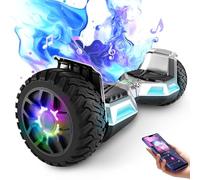 SISIGAD All-terrain Hoverboard 8.5 inches, with Music Speaker, Self Balancing Scooter for Kids