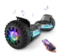 SISIGAD All-terrain Hoverboard 8.5 inches, with Music Speaker, Self Balancing Scooter for Kids