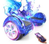 SISIGAD Hoverboard 6.5 inch, self-balancing Eclectic Scooter easy to control, non-slip, LED lights, Bluetooth speaker