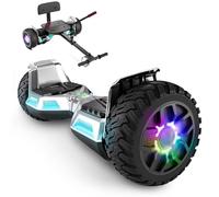 SISIGAD Hoverboard SUV y Kart,con Bluetooth, Hoverboards Todo Terreno 8.5" Hummer, Mejor Regalo para Niños