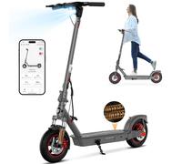 SISIGAD Scooter eléctrico 10 Pulgadas eléctrico Pasos Adultos con suspensión y aplicación, E Step 400W Motor 36V 10.4AH batería 25 kmh Velocidad, Scooter eléctrico con Doble Freno y Amortiguador