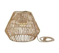 Sisine Lámpara colgante redonda batería (9 W, Marrón, Ø x Al: 30,5 x 40 cm)