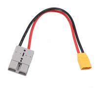 SiSinkal 1 cable adaptador de 50 A 600 V 10 AWG 30 cm para Anderson, núcleo de cobre estañado con aislamiento de goma, compatible con paneles solares, modelos RC (cabeza macho)