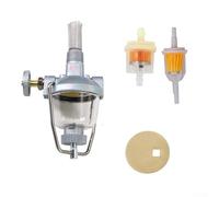 SiSinkal 2NAA9155B - Conjunto de cuenco de sedimentos de combustible compatible con tractores Ford 8N 9N 2N NAA para Jubilee para Massey para Ferguson TE20 TO20 TO30 TO35 MF35, filtración eficiente de