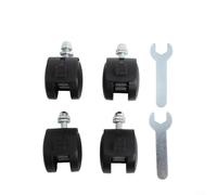 SiSinkal 4 ruedas giratorias para calentador compatibles con Midea y para radiadores de aceite PIONEER, rodillos de plástico robustos de 40 x 30 x 8 mm con herramienta, intercambio simple para pies