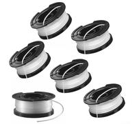 SiSinkal 6 piezas de hilo de recortadora de cuerda para BlackDecker A6481 reemplazando ST4525 ST6600 ST7000 ST7200 ST7500 ST7700 STC1820 Kit de accesorios