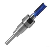 SiSinkal Adaptador de barra de extensión de pinza de enrutador, para vástago de 1/4 pulgadas, 8 mm, 12 mm, extensor de soporte de portabrocas de acero al carbono para carpintería de precisión, fresado