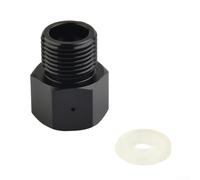 SiSinkal Adaptador de cilindro de aluminio T21-4 a W21.8-14 para tanques SodaStream compatible con cilindros de 425 g/60 L, sellado a prueba de fugas, para cerveza casera, acuario