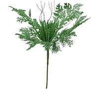 SiSinkal Árbol de Navidad artificial de 40 cm con agujas de pino con purpurina, decoración navideña para mesa del hogar (verde)