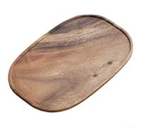 SiSinkal Bandeja de té minimalista de madera de nogal, tabla de preparación seca, pies antideslizantes para servicio de té, decoración del hogar, cocina, soporte para ollas de textura natural, 28 x 18