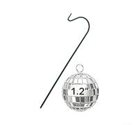 SiSinkal Bola de discoteca solar estacas de jardín para camino al aire libre, construcción de plástico, 3 cm, 4 cm, 5 cm, carga automática para jardín, patio, patio (3 cm)