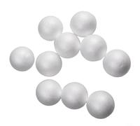 SiSinkal Bolas de espuma blanca, 10 unidades, esferas redondas para proyectos de manualidades, decoraciones de bricolaje, adornos de boda y actividades educativas (7 cm)