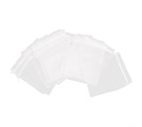 Sisinkal Bolsas de malla de protección de jardín, cubierta de malla con cordón, protectores de plantas de organza para cultivar frutas, verduras, flores, barrera de colección (15 x 20 cm)
