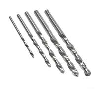 SiSinkal Brocas de mano izquierda, taladro de carburo de vástago recto de 3 a 8 mm, para extracción de pernos rotos, herramienta de perforación de inversión, compatible con taladros eléctricos, plata