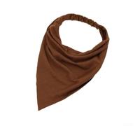 SiSinkal Bufanda bohemia de algodón extra larga 33 x 23 cm, accesorio geométrico para el cabello para mujeres y hombres (color café #7)