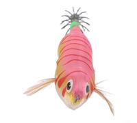 SiSinkal Calamares LED de pesca de 8 cm con luces intermitentes y ojos 3D, ganchos luminosos con doble paraguas para una noche eficaz para pesca de pulpo (rosa)