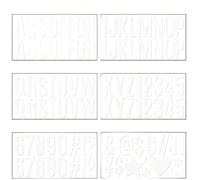 SiSinkal Calcomanías del alfabeto para material de PVC impermeable, fuentes limpias, tamaño 215 x 116 mm, para manualidades, fiestas, graduaciones, decoración del hogar, paredes de oficina (D)