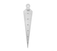 Sisinkal Calibre cónico de acero inoxidable 5-30 mm, herramienta de medición de huecos de sensores, regla de escala de apertura de cuña, regla para agujeros cilíndricos, ranuras, medición de diámetro