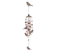 SiSinkal Campanas de viento de metal para exteriores con tubos y campanas de aluminio, decoración colgante de jardín para patio, porche, patio, conmemorativo de condolencias para el día de la madre
