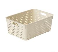 SiSinkal Cestas de almacenamiento de plástico multifuncionales para cocina y baño, caja organizadora de escritorio para ordenar aperitivos y suministros, solución práctica para el hogar para