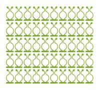 SiSinkal Clips de pared para escalada de plantas, soporte de plástico para plantas de interior o exterior, varios tamaños para hiedra, balcón, jardín vertical (verde, grande)