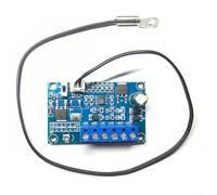 Sisinkal Controlador de velocidad de control de temperatura del ventilador de CPU CC con termostato automático modo ajustable para sistema de refrigeración de carcasa de PC 12V-24V 4A salida