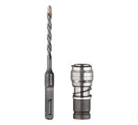 SiSinkal Convertidor eléctrico de llave a martillo con juego de brocas, adaptador de unidad cuadrada de metal para taladrar en paredes y ladrillos, incluye brocas de 6 mm, 8 mm, 10 mm para proyectos