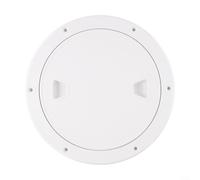 SiSinkal Cubierta de escotilla de cubierta marina de 8 pulgadas, puerto de inspección ABS antideslizante, con tapa de agujero de mano resistente a los rayos UV para panel de ventana de cabina de yate