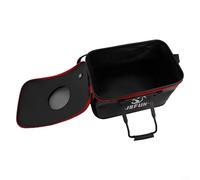 Sisinkal Cubo de pesca plegable de EVA, contenedor portátil de pesca en el mar con cubierta de malla, correas de hombro ajustables (40 cm)
