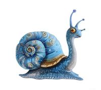 SiSinkal Decoración de pared de caracol de metal, arte de hierro resistente para jardín al aire libre, hogar, patio, caprichoso para escultura para amantes de la naturaleza, decoración interior y