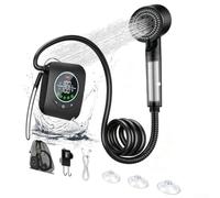 SiSinkal Ducha portátil al aire libre, material ABS | Pulverizador eléctrico de camping, para cabezal de ducha alimentado por baterías, kit de lavado de coche