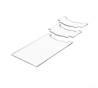 SiSinkal Espaciador de pared acrílico de longitud ajustable de 7.9 a 11.4 pulgadas, almohadilla antideslizante para muebles que protege las paredes de daños para sofás, camas y organización del hogar