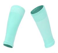 SiSinkal Espinilleras de fútbol para hombre, sobre la rodilla, malla transpirable, antideslizante, elástica, para partidos de fútbol (verde polvo)