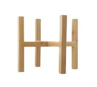 SiSinkal Estante de madera para decoración de jardín interior y exterior, maceta de madera de varios niveles y soporte de exhibición de bonsáis para el hogar, patio, balcón y uso en invernadero (L)