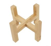 SiSinkal Estante de madera para decoración de jardín interior y exterior, maceta de madera de varios niveles y soporte de exhibición de bonsáis para el hogar, patio, balcón y uso en invernadero (S)