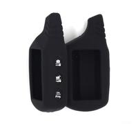 SiSinkal Funda de silicona para llave de coche para Starline B9 B91 B6 B61 A91 A61 Funda protectora para llavero remoto no se deforma Material de instalación rápida Piezas de automóvil (es negro)