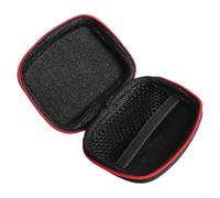 SiSinkal Funda para auriculares con cremallera para KZ ZS10 Pro, ZSN, ED9, bolsa de almacenamiento de auriculares de piel sintética para cables de auriculares, bolsa compacta de 9,5 x 8 x 4 cm con